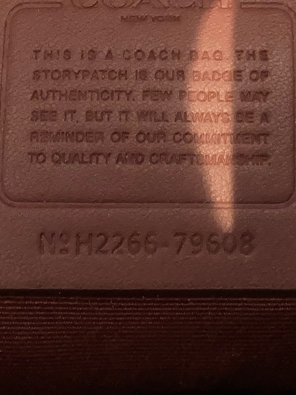 Coach Red Leather Structured Tote with Front Zip - Picture 7 of 7